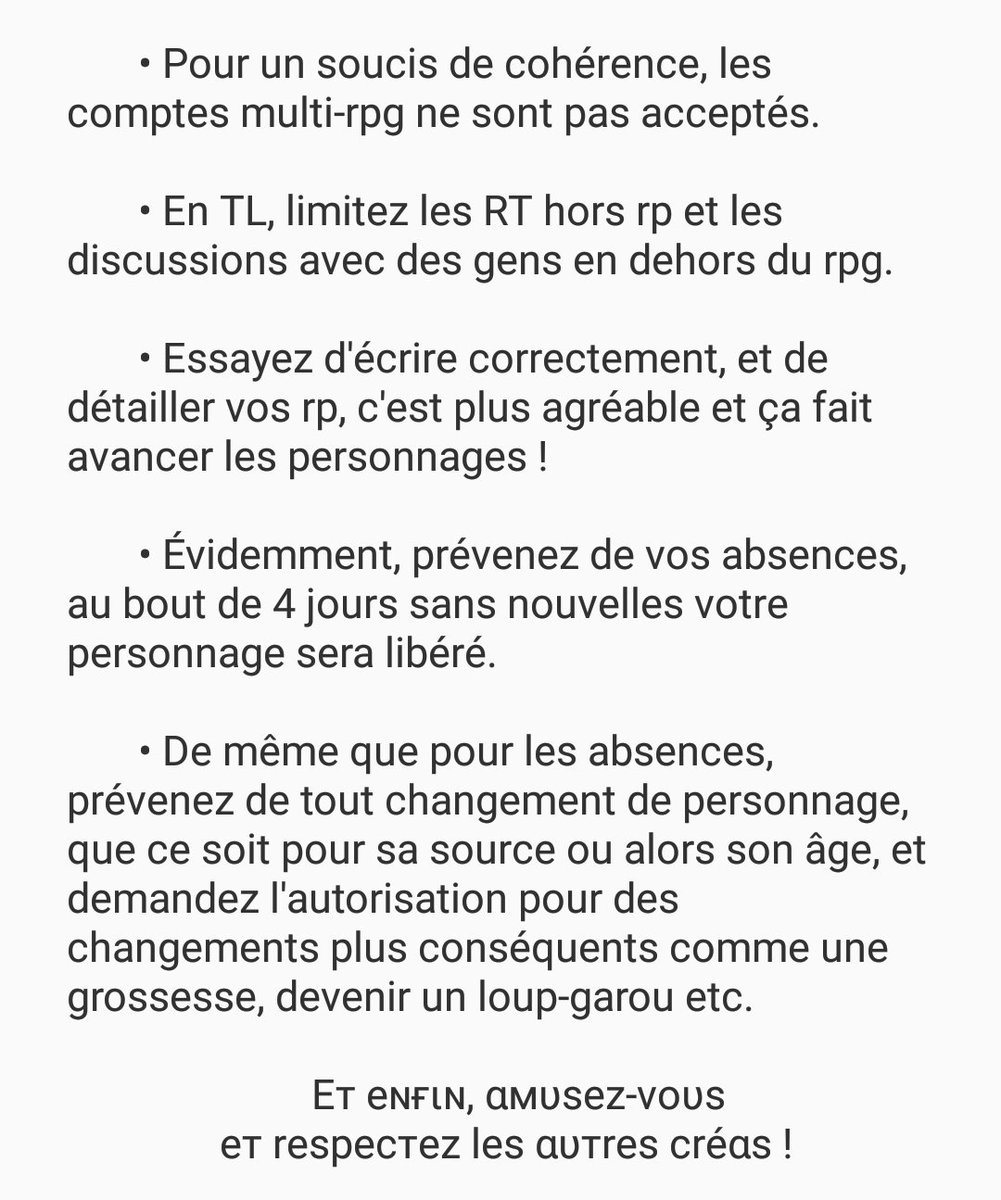 anciencs's tweet photo. — ʀᴇ̀ɢʟᴇꜱ ᴅᴜ ʀᴘɢ — https://t.co/eXg9hxwLDm