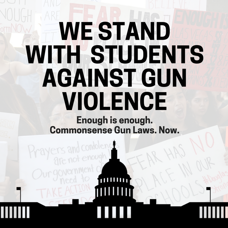 mddems's tweet photo. We stand with the #ParklandStudents.  #EnoughIsEnough #ParklandStudentsSpeak #NeverAgain #NationalSchoolWalkout https://t.co/HFjNkK6DaQ