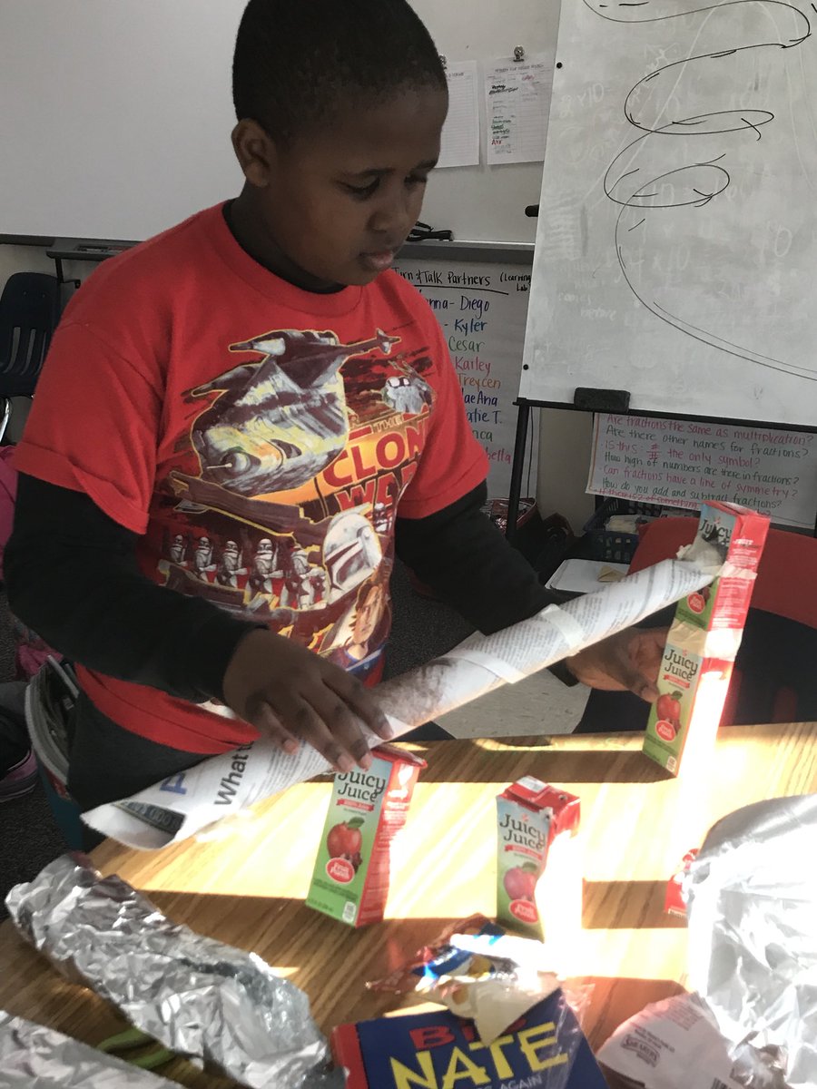 MsLarsonOtters's tweet photo. Marble runs in ASA with recycled supplies. We’ve got some creative kids in here! @msschmidt4 https://t.co/B4xymRAchE