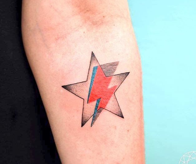 parrillasgang's tweet photo. Hey @LanaParrilla do you like this tattoo! I think that's quite cool! 🤘🏻❤️#BowieStyle https://t.co/twhlGqBiNH