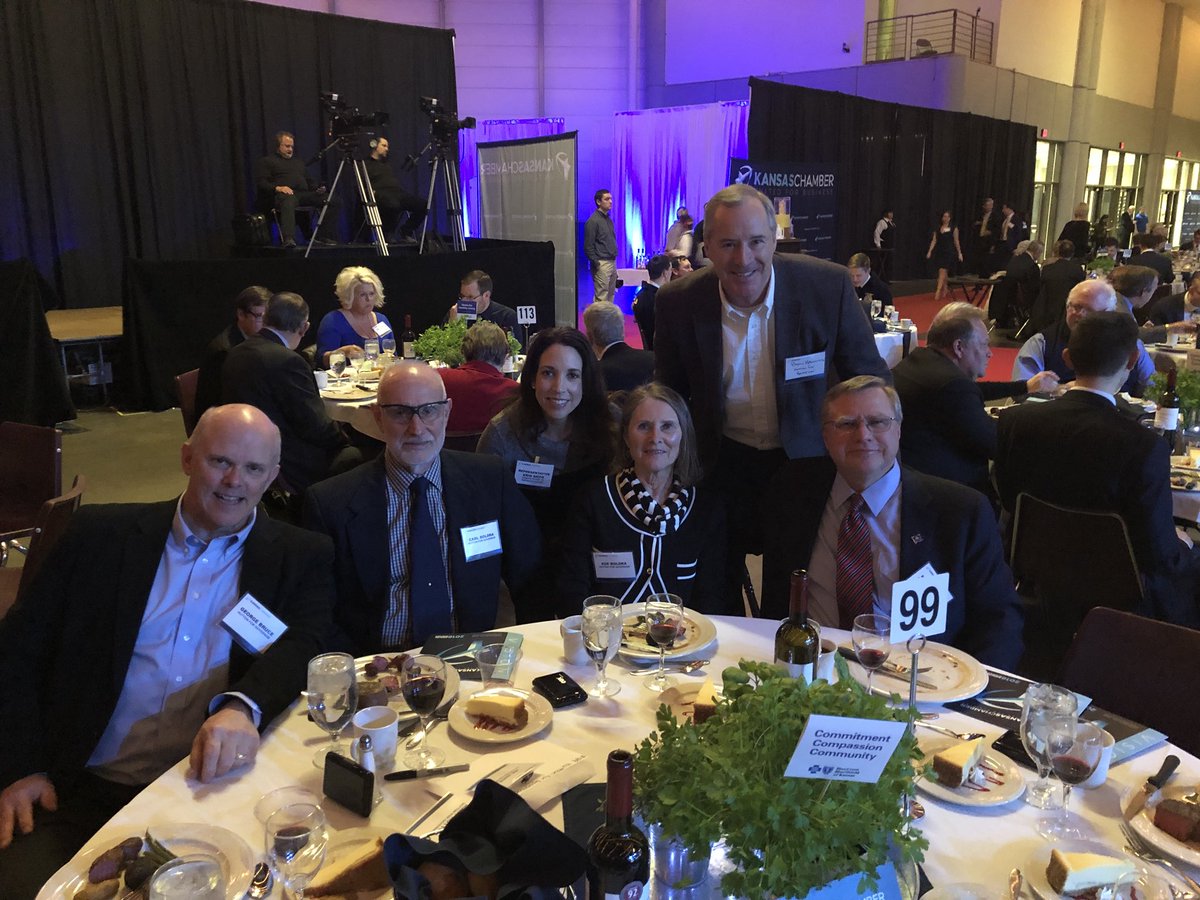 Great time at the <a href="/KansasChamber/">The Kansas Chamber</a> annual dinner last night! You know you’ve got some good friends &amp; supporters when they’re willing to brave all that ice to join you! #Blessed #BuildABetterKS #ksleg