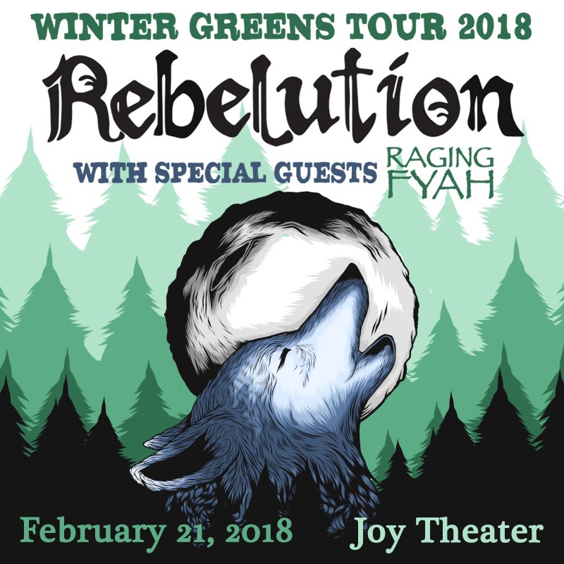 JoyTheater's tweet photo. 🚨 Limited Tickets Remaining 🚨

@RebelutionMusic + @RagingFyah at @JoyTheater. 8PM Doors!
Tickets → https://t.co/RFl4WLxbhM https://t.co/amHunHahwI