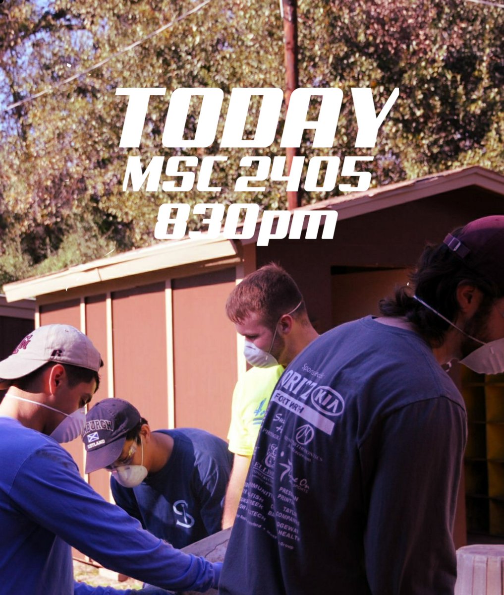 tamubtho's tweet photo. TODAY is the day! Come to MSC 2405 at 830 to learn how to serve those that have been devastated by disasters https://t.co/WipOT4Nkfd