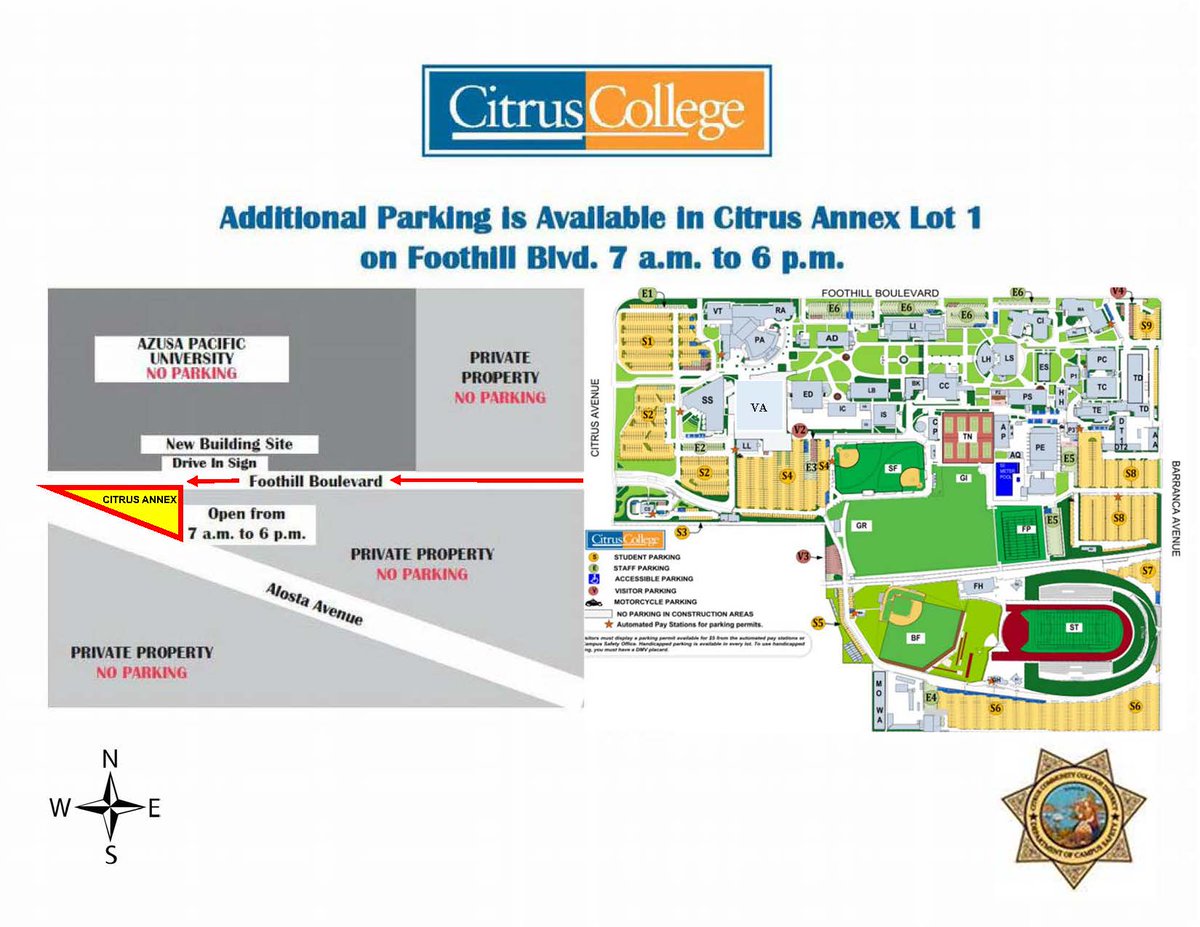 Citrus College Campus Map