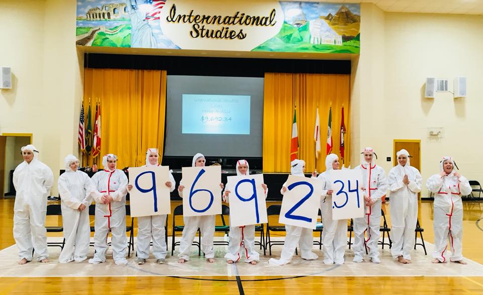 JPS_ISMagnet's tweet photo. Thank you to all  who helped us raise money for Make-A-Wish! With your support we donated $9,692.34 to Make-A-Wish! We also appreciate our teachers who volunteered to have pies thrown at them to support Make-A-Wish! @JPS_ISMagnet @JPSHurricane https://t.co/IfnbDxiYnw