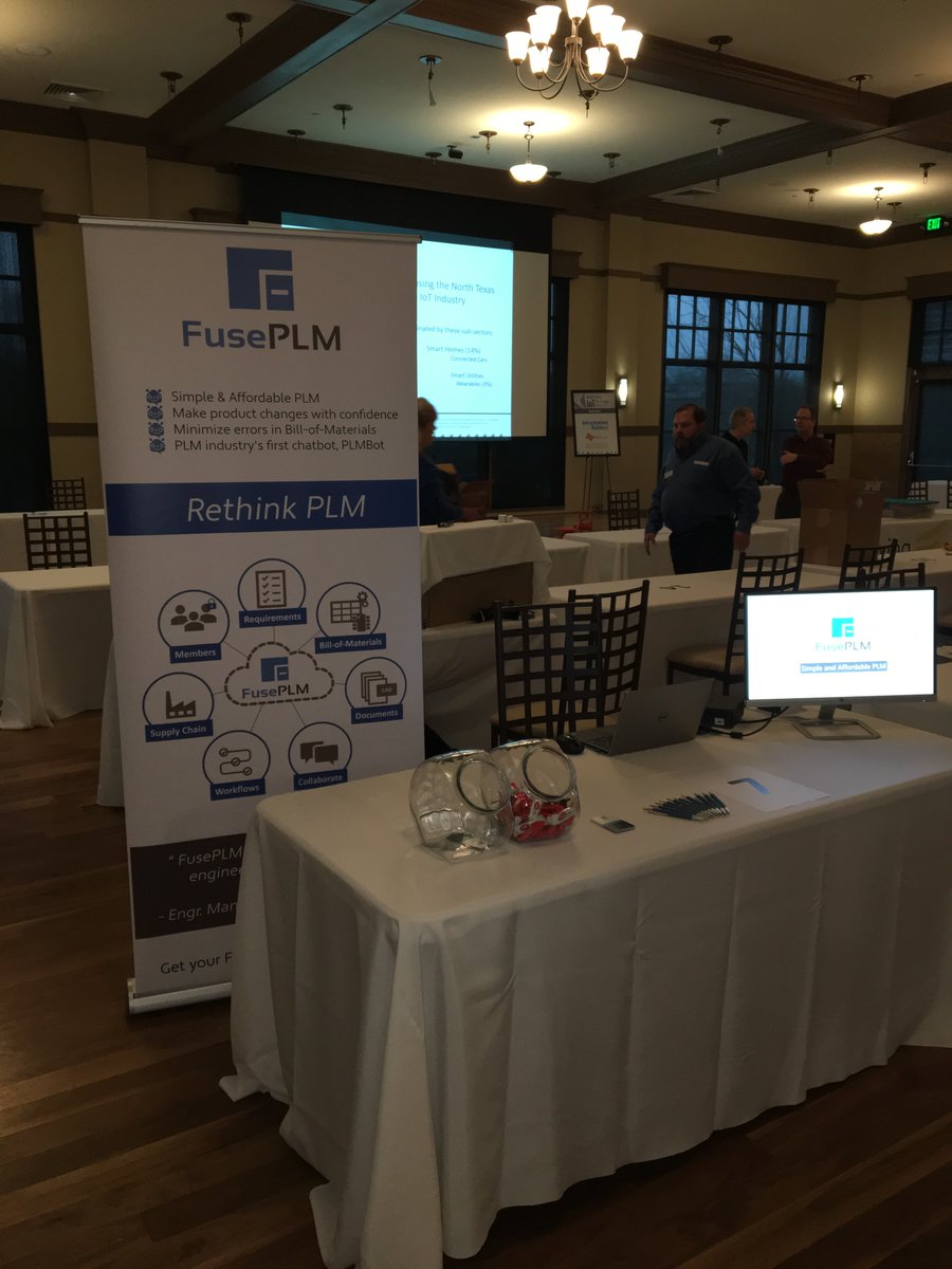 FusePlm's tweet photo. Ideas and enthusiasm abound at the Tech Titans IoT expo 2018 in dallas yesterday. https://t.co/hr70uh0KFV