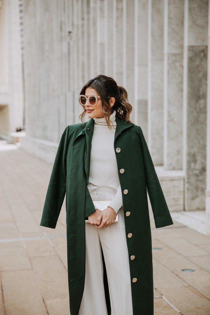 thefrilly's tweet photo. @PamHetlinger spotted wearing our Kane Wide Legged Trouser &amp; The Coat during #NYFW .

Shop her look here: https://t.co/2pWp7JyCBl https://t.co/KIh5ryuZqq