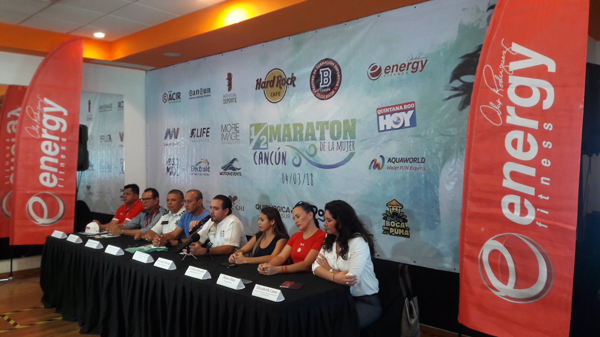 somosmotion's tweet photo. Conferencia de prensa Medio Maraton Internacional de la Mujer en Cancun. 
Para mas detalles visita https://t.co/78uLB1Kiue https://t.co/Ws4X2qHDZj