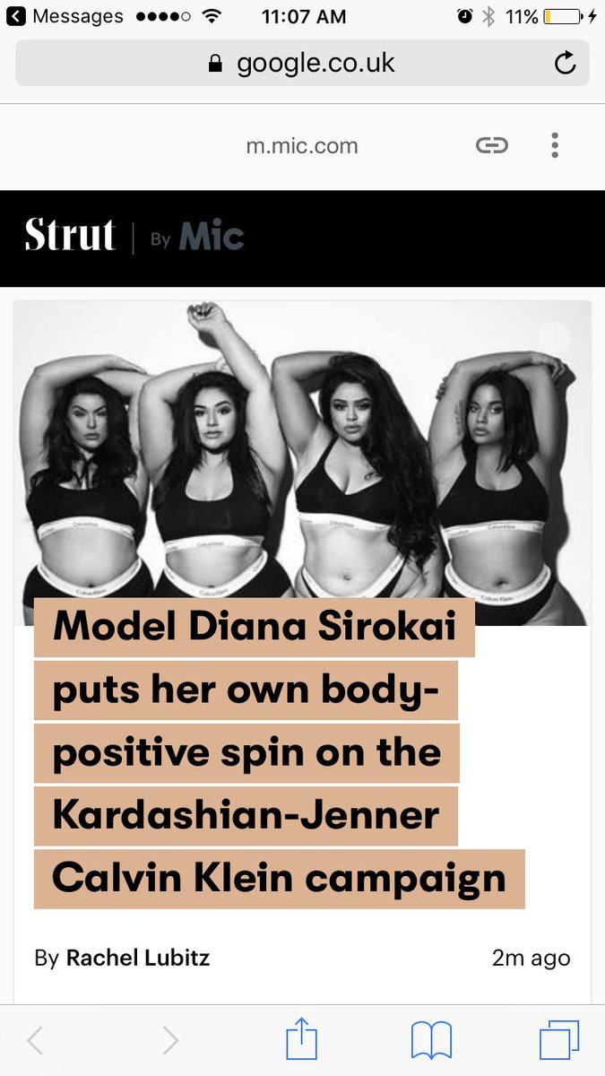 Model Diana Sirokai puts her own body-positive spin on the  Kardashian-Jenner Calvin Klein campaign