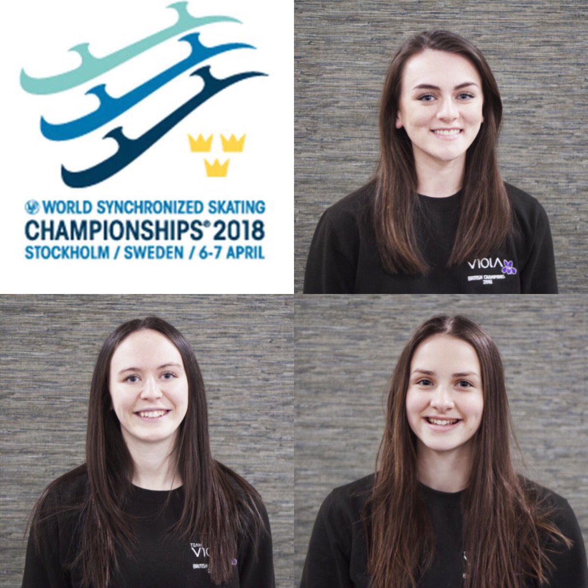 Team GB Worlds Team: Melissa Hamilton, Sarah Lewis (C), Charlotte Hubbard.
