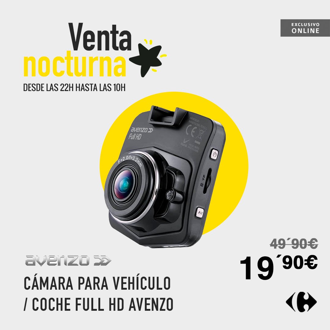 CarrefourGaming's tweet photo. ¡Una cámara en el coche puede salvarnos en más de una ocasión! #VentaNocturna #Avenzo https://t.co/KfYQFlM0Pn https://t.co/hmk9FPgW0h