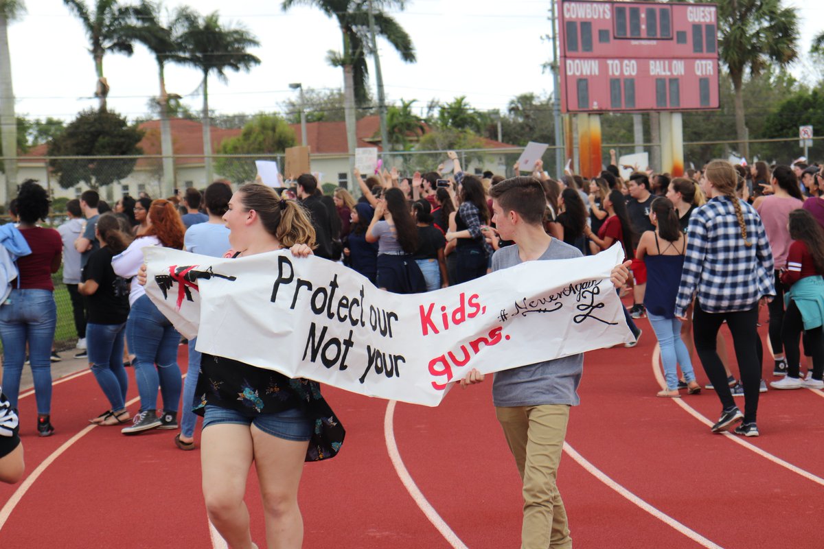 more pictures from the cchs walkout #neveragain #MSDStrong #browardstrong #flastrong