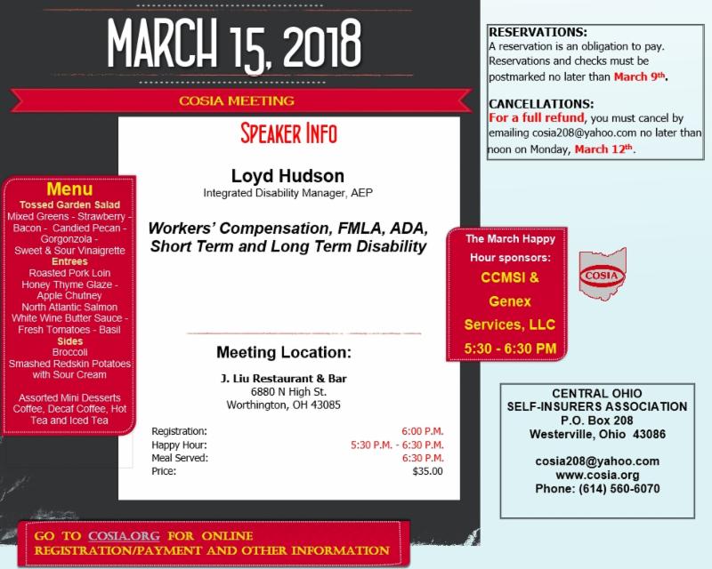 COSIA_WC's tweet photo. COSIA March Meeting - Register now! Great food, speaker, and topic! Speaker:Loyd Hudson, AEP https://t.co/6OMJXBNNVn https://t.co/dfnjQ6cbqV
