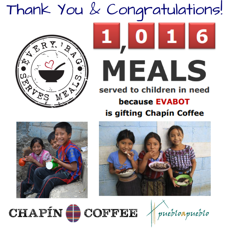 ChapinCoffee's tweet photo. Thank you & Congratulations to @TryEvaBot for donating 1,016 meals for children in need in Guatemala!
#ChapinCoffee #FuelYouDayWithPurpose #Coffee #GivingBack #Evabot #HelpingChildren #GuatemalanChildren #EveryBagDonates #GivingEconomy #SocialEnterprise #cafe #AI https://t.co/uXhMzLYaAo