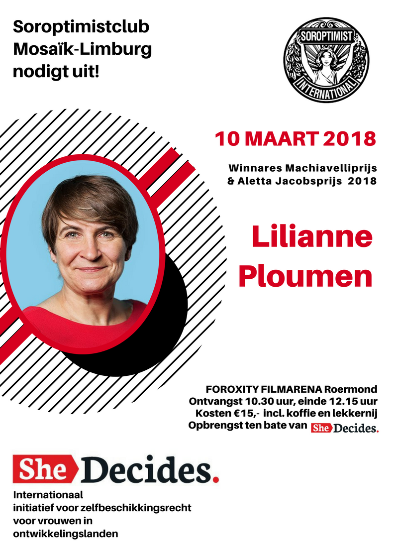 Fundraising for SheDecides 10 mrt 2018 #Roermond <a href="/SheDecidesGFI/">SheDecides</a> soroptimist.nl/nl/events/2018…