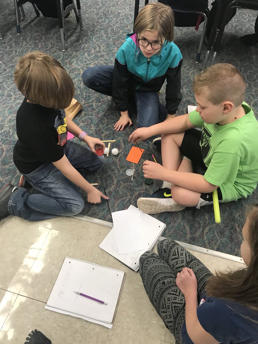 CESNewman's tweet image. Problem solving in science! #windforce #makeitmove #teamwork @CESPatterson3rd @CorrytonElem @gayla_henderson @theMUSEofKnox
