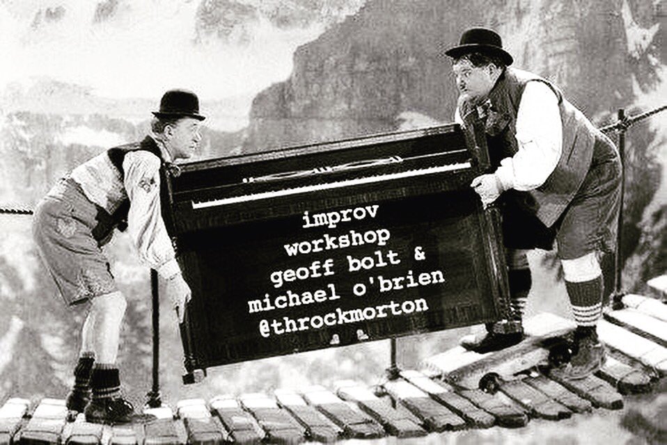 michaelobrienvo's tweet photo. #improv #workshop tonight 2/21/18 @142Throckmorton w @geoffbolt  &amp; @michaelobrienvo #yesand https://t.co/07ji3qz2iA