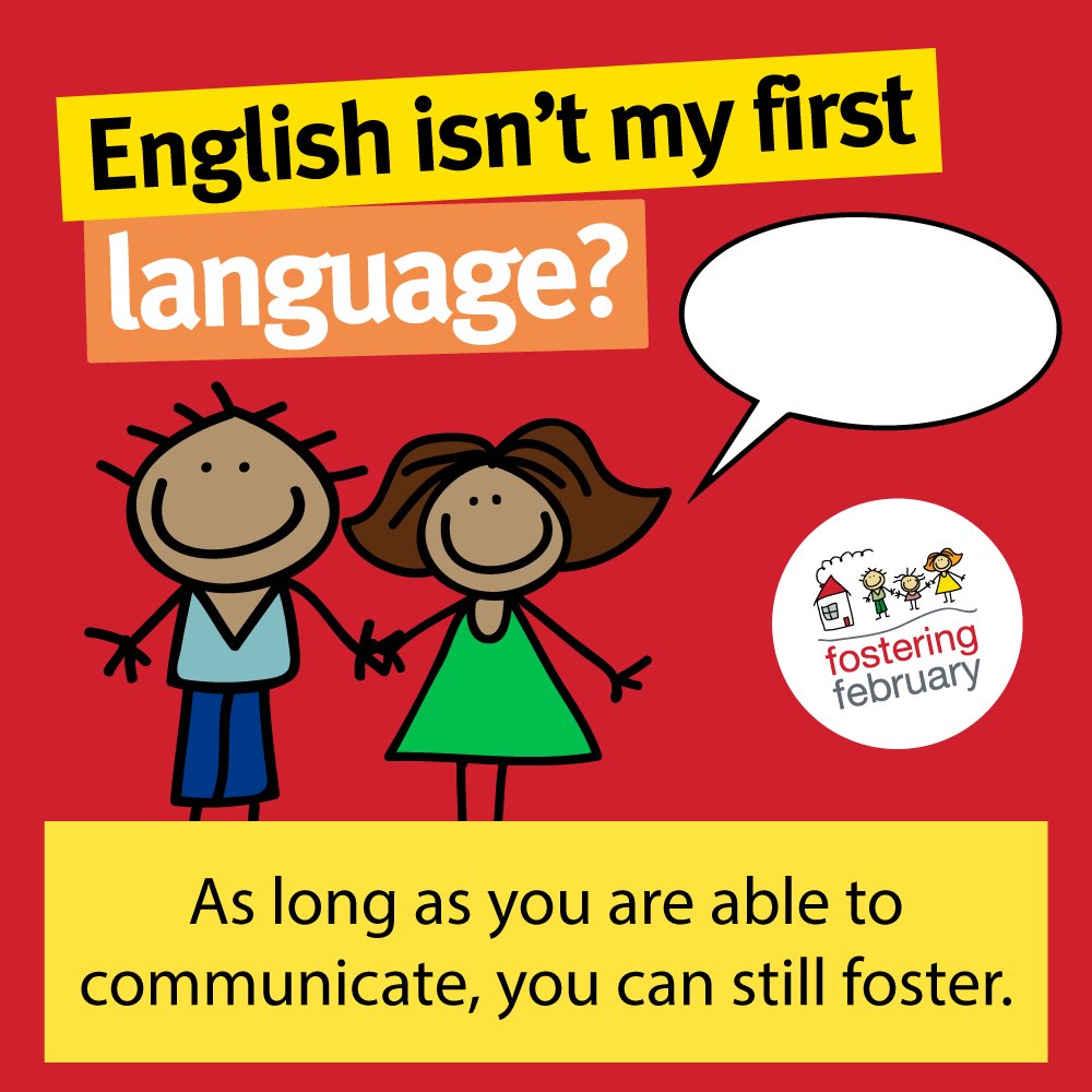 FosteringFeb's tweet photo. Provided you are able to communicate with your fostering team and support the children's education, not having English as your first language will not stand in the way of you becoming a foster carer. https://t.co/Rp1I5geHFQ