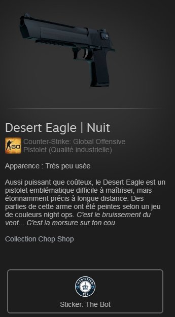 AubaTuniiaTV's tweet photo. 🎉 Giveaway
🎁 Desert Eagle | Night (mw)
✅ Subscribe to : https://t.co/6ipofRtPPI 
✅ Follow me + Tag 2 friends
⏱️ End in 24 hours 
#csgogiveaways #CSGOGiveaway #Giveaway #Giveaways #CSGOFREESKINS #csgoskins https://t.co/9fxBlTOVpW