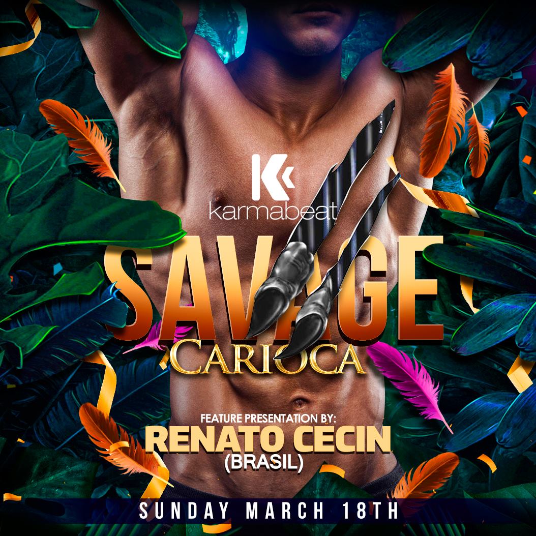 theclubnights's tweet photo. #Karmabeat presenta #Savage #Carioca con #RenatoCecin
en #TheGrandHotel Domingo 18 Marzo
+info con @paososak 
#CircuitParty #HouseMusic #RT https://t.co/tdllCpOBSN