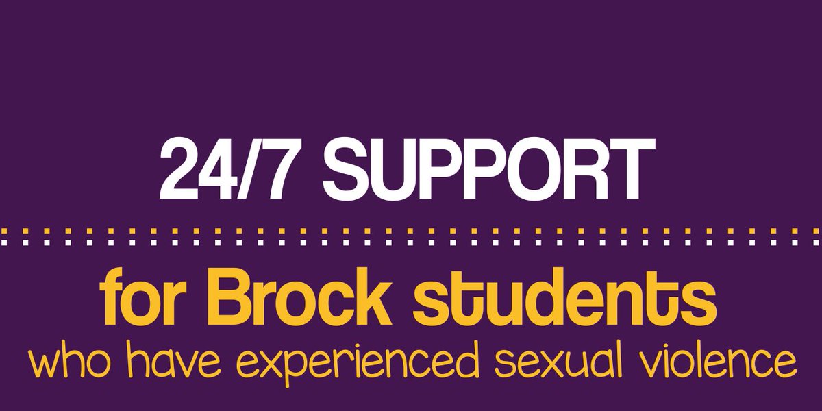 We hope #BrockU badgers are having a safe and relaxing reading week. We're here all week, 24/7 to provide support and crisis intervention for <a href="/BrockUniversity/">Brock University</a> survivors 💛