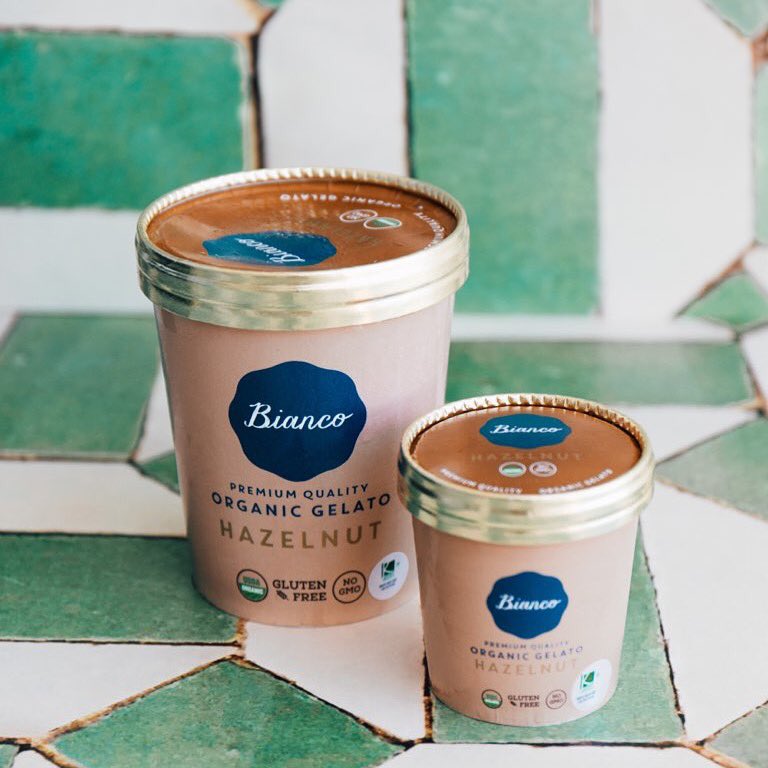 Tomorrow we can eat broccoli, but today is for organic hazelnut gelato! #BiancoGelato #CoconutGrove