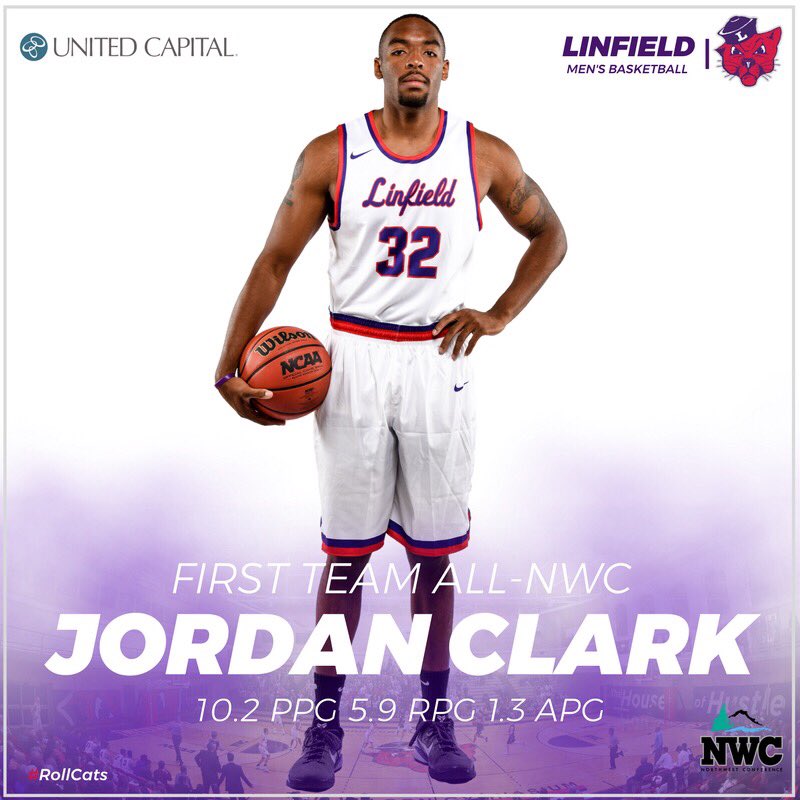 linfieldsports's tweet photo. Jordan Clark has been named to the first team All-NWC roster! 🏀🔥

@linfieldmbb

#RollCats https://t.co/3UPGSJFw1I