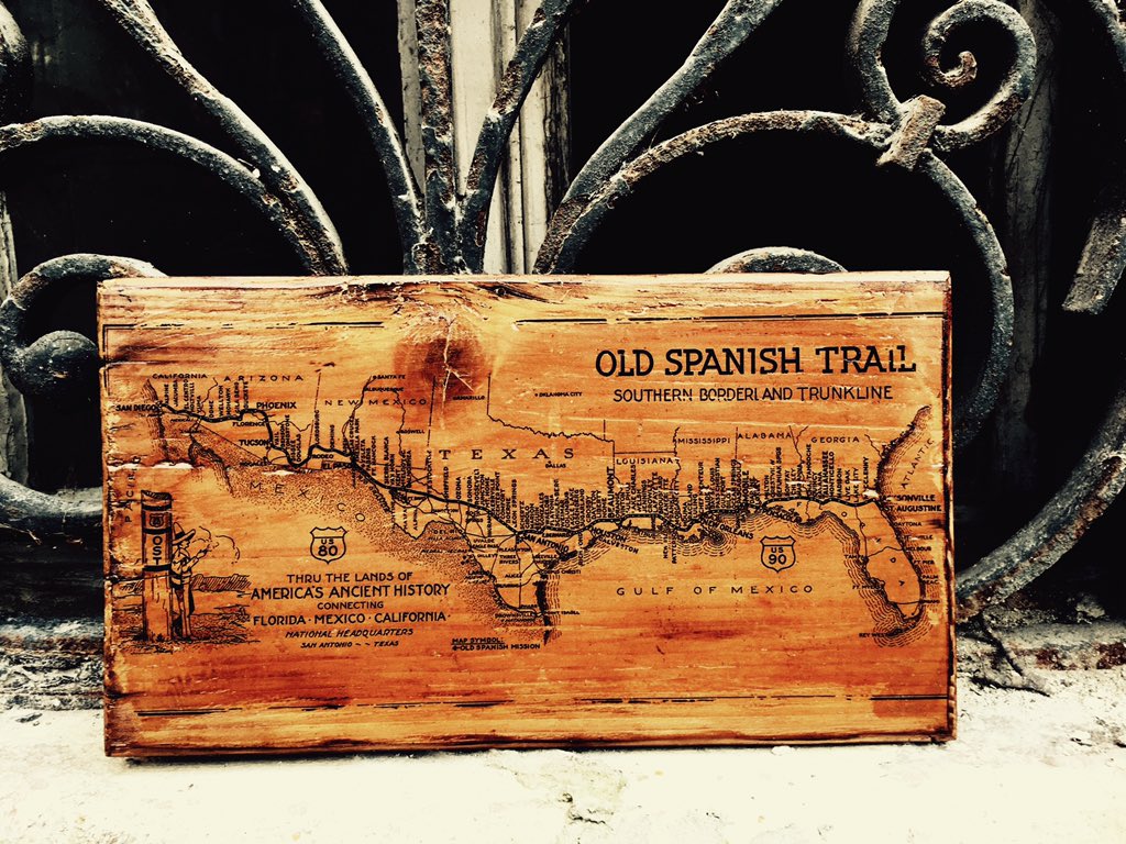 BlackArielDecor's tweet photo. The Old Spanish Trail https://t.co/snDL9kBx7j #old #map #homedecor #wallart #woodenpicture #routesign #route80 #florida #california https://t.co/I0Ira87K8A