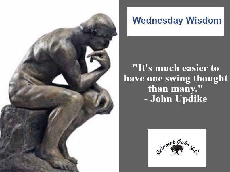 ColonialOaks's tweet photo. Wednesday Wisdom https://t.co/m3QTTp4abV