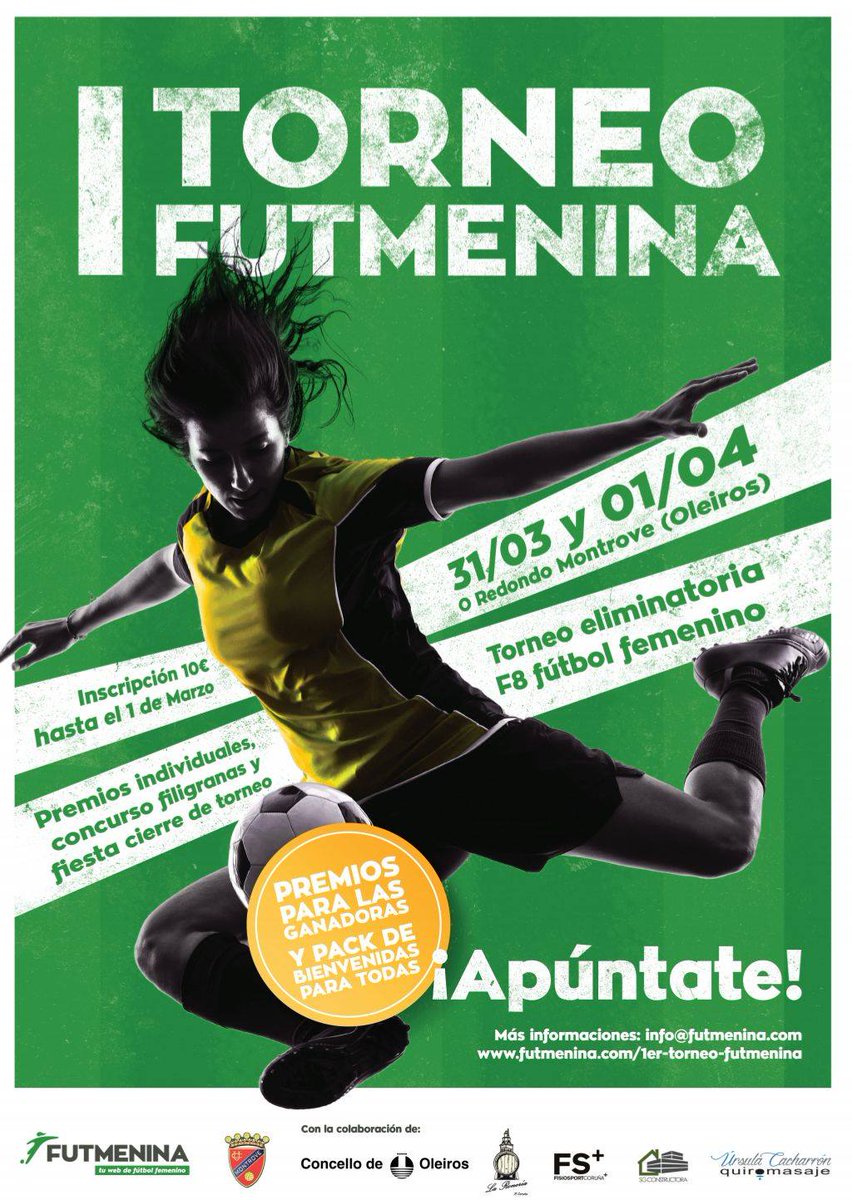 FutmeninaWeb's tweet photo. 💭¿Ganaremos algo en el I Torneo Futmenina?💭

Las campeonas🏆 de los retos y campeonato de f8🏅 podrán disfrutar, después del esfuerzo del finde que les llevará a la cima, entre otras cosas😉, de un masaje local 💆‍♀️💆‍♀️o de presoterapia gracias a @ursulamcb 
 #comoreinas https://t.co/04jImLXLrb