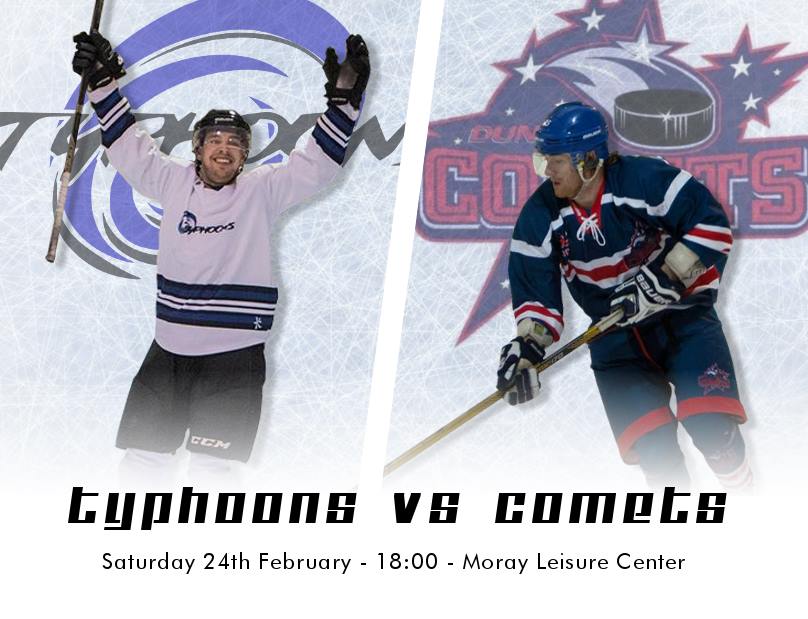 Moray_Typhoons's tweet image. This saturday the Typhoons play their last home league match of the season against league leaders @dundeecomets 

Game starts 18:00 (Doors open 17:30)

#letsgotyphoons #coyt #finalhomegame #bringthenoise