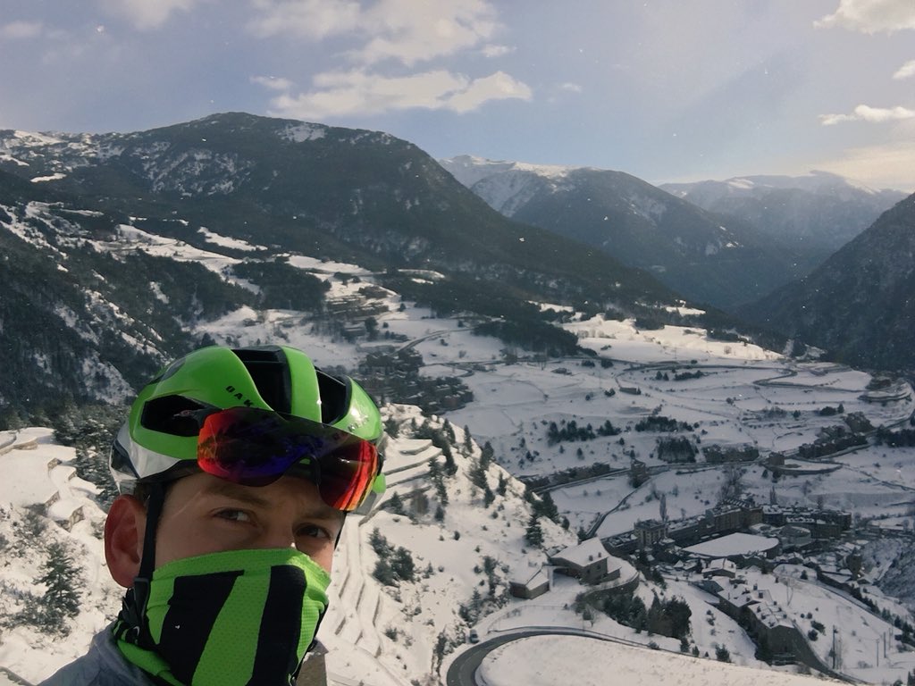 Cold birthday ride up in the snow, thanks for all the messages😉