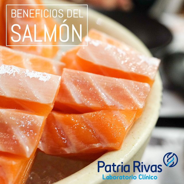 LabPatriaRivas1's tweet photo. El #salmón es rico en proteínas y en ácidos grasos esenciales para la salud. Además es una excelente fuente de vitaminas como la B12 y B6, que son muy importantes para nuestro cuerpo. #Infórmate #LabPatriaRivas #ElValordelaVida https://t.co/lss59uA7AH