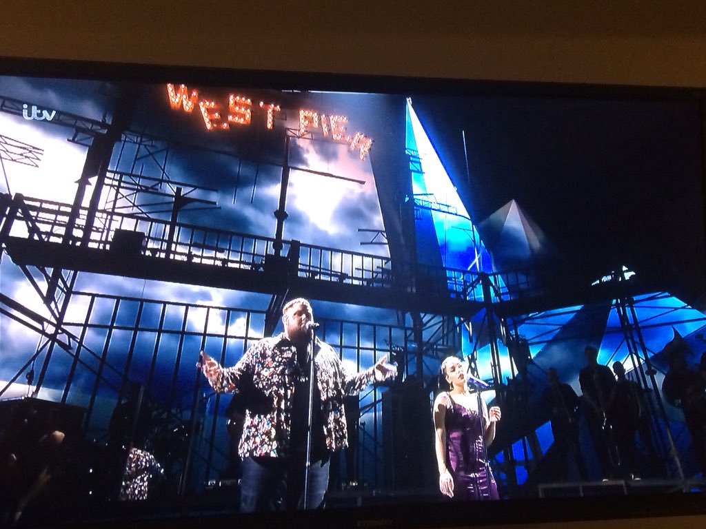 Amazing to see @RagNBoneManUK mark his roots and use #brighton’s West Pier (complete with starling murmurations) as a back drop on the #brits2018. Shame he did a Nero and kept on singing while it went up in flames....