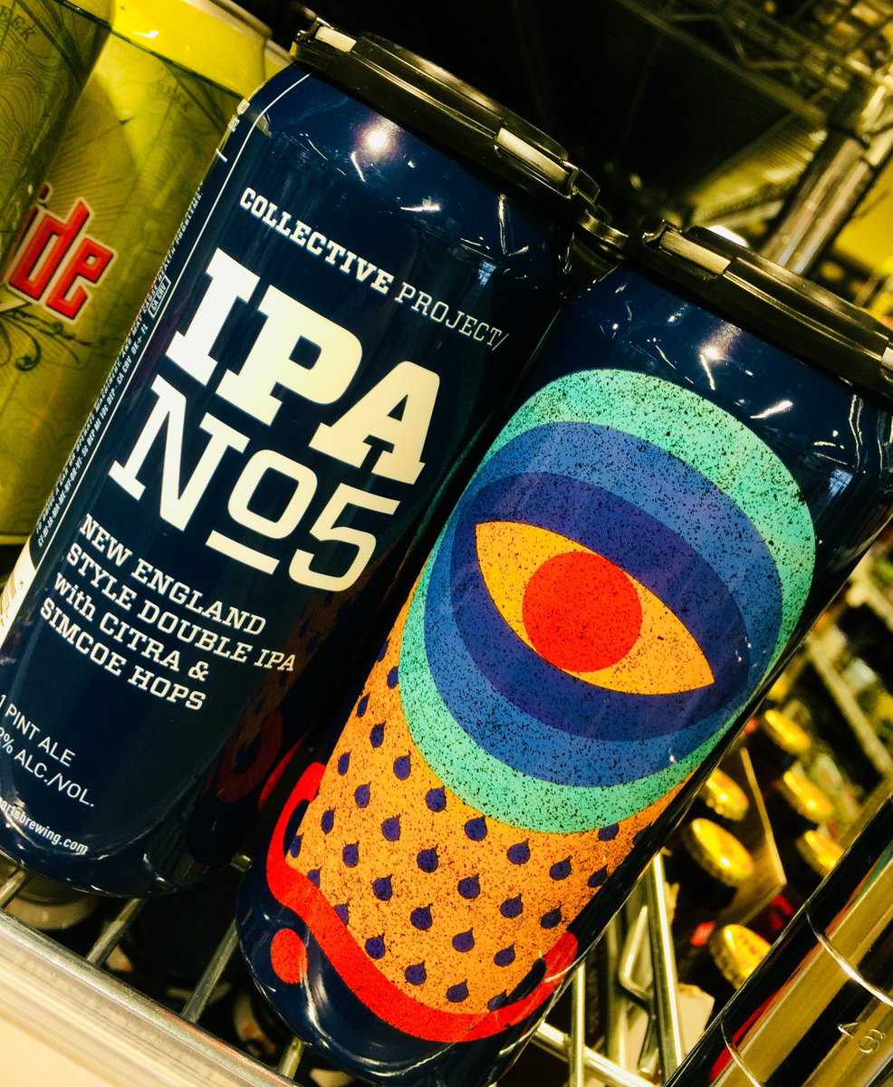 PremierBeer's tweet image. Looking for a hazy, hoppy, New England style juice bomb (#TriggerWords)? Try IPA No. 5 by @CollectiveBrew! This Double NEIPA is sure to go quickly 🚀