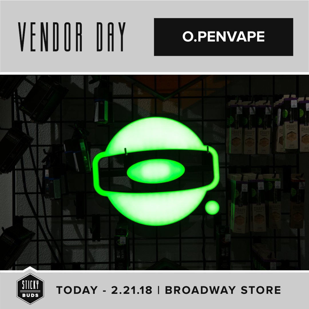 O.penvape is at Broadway from 3 to 6 today!