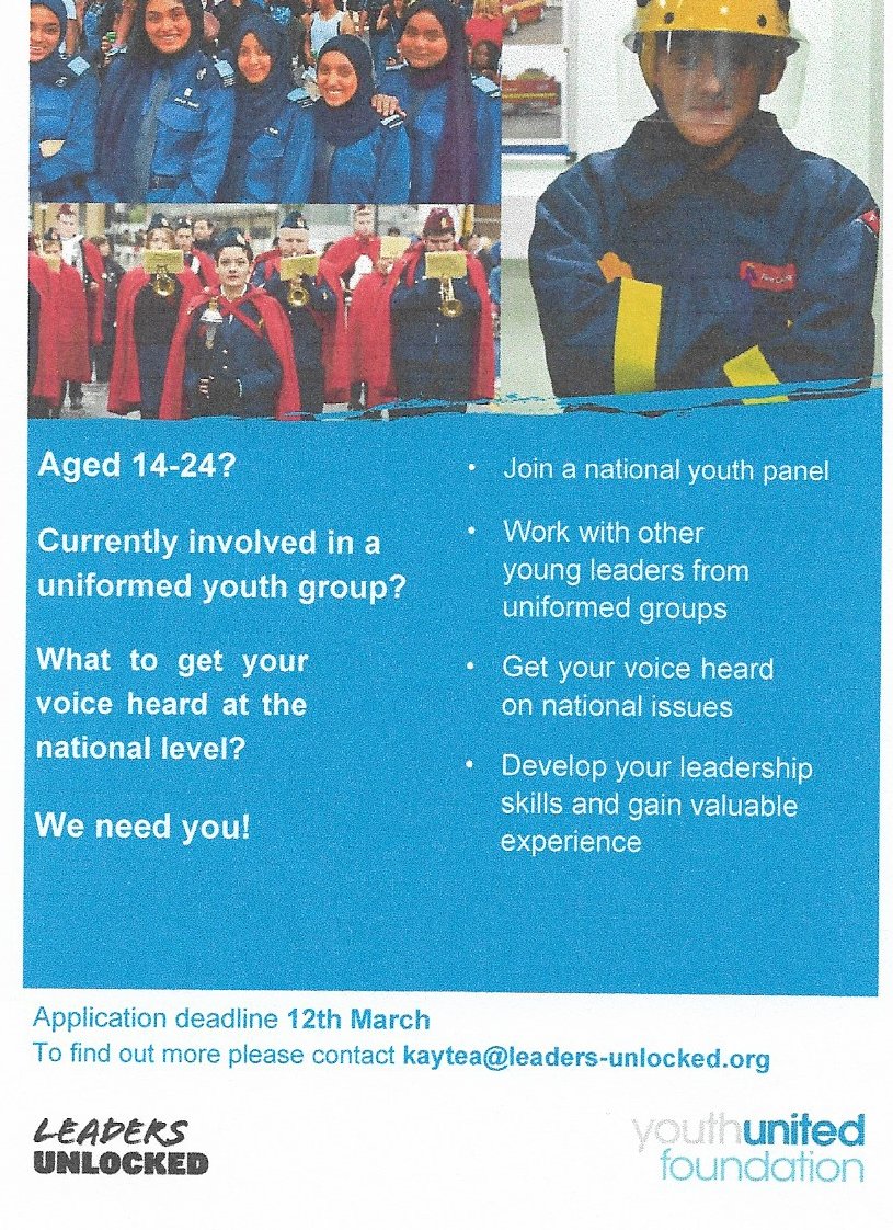 A chance for RAFAC to have a say. For further details see our Facebook page. Contact your CO for application form.