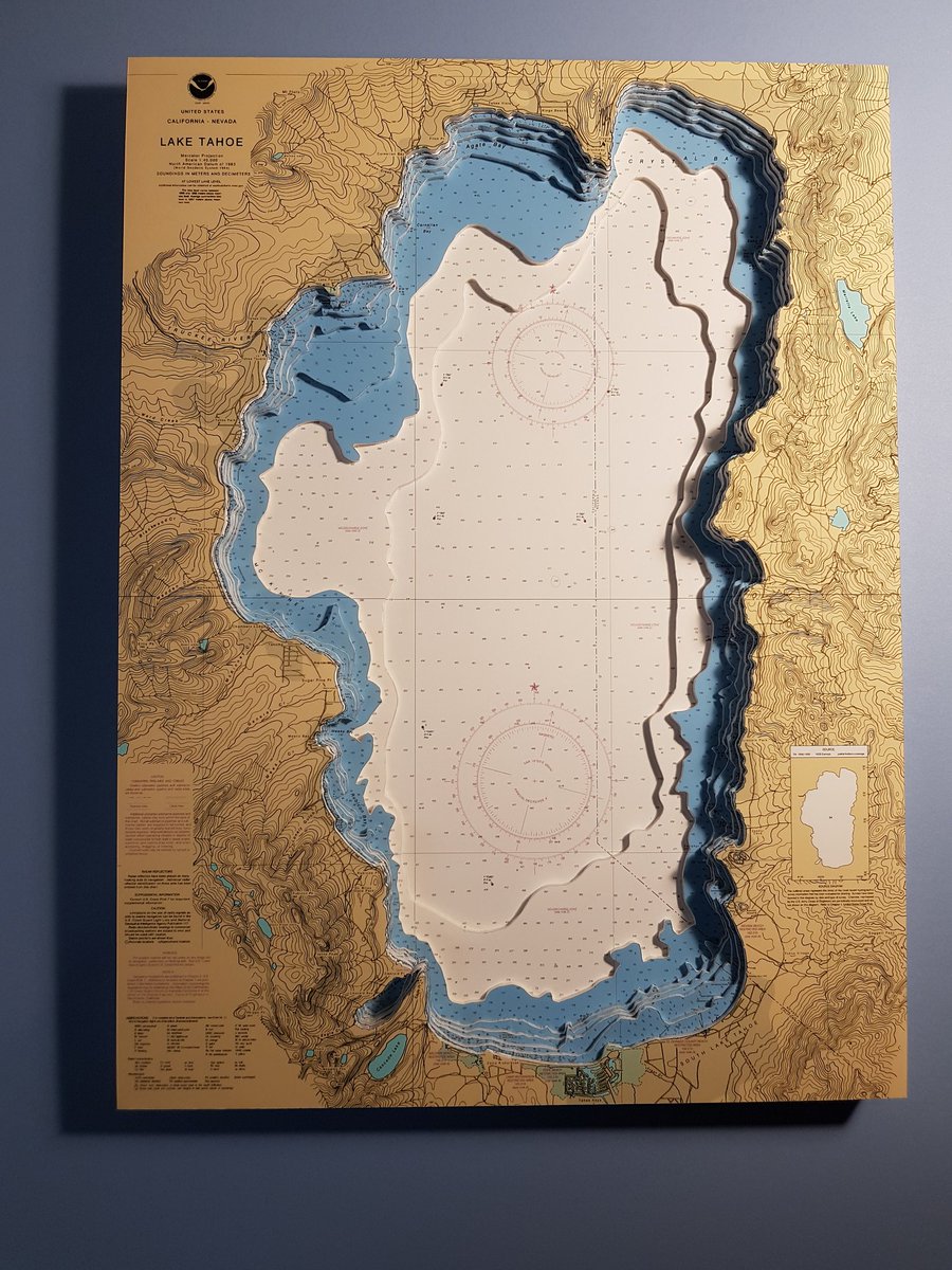 Lake Tahoe Navigation Chart