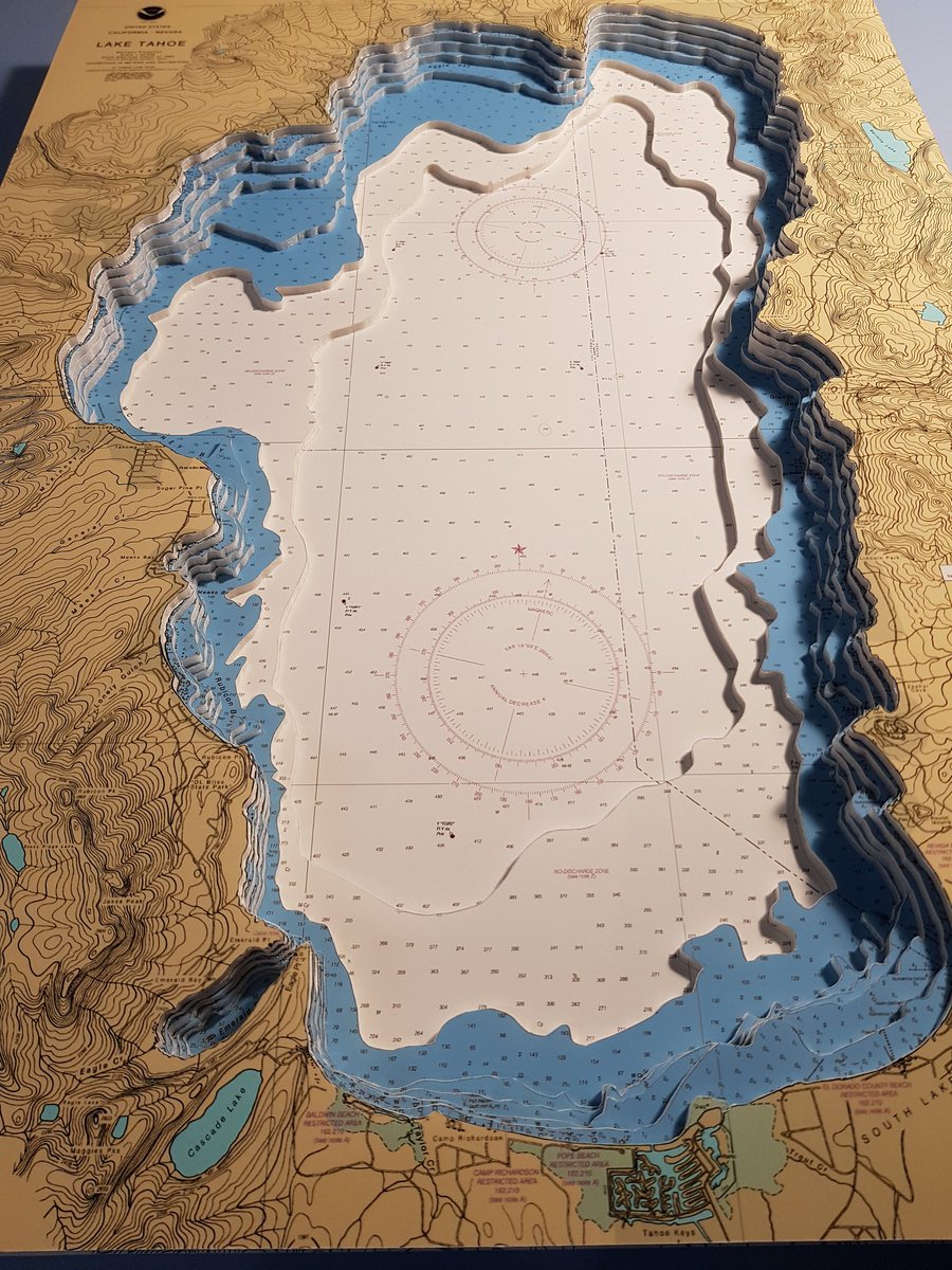 Lake Tahoe Navigation Chart