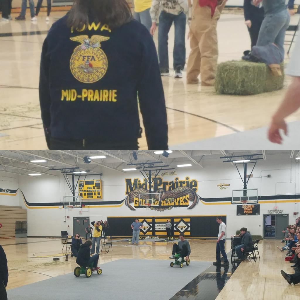 KhunterKristan's tweet photo. @MidPrairieFFA celebrating #FFAWeek with some fun #mphawks proud! https://t.co/iN4ea8OQRP