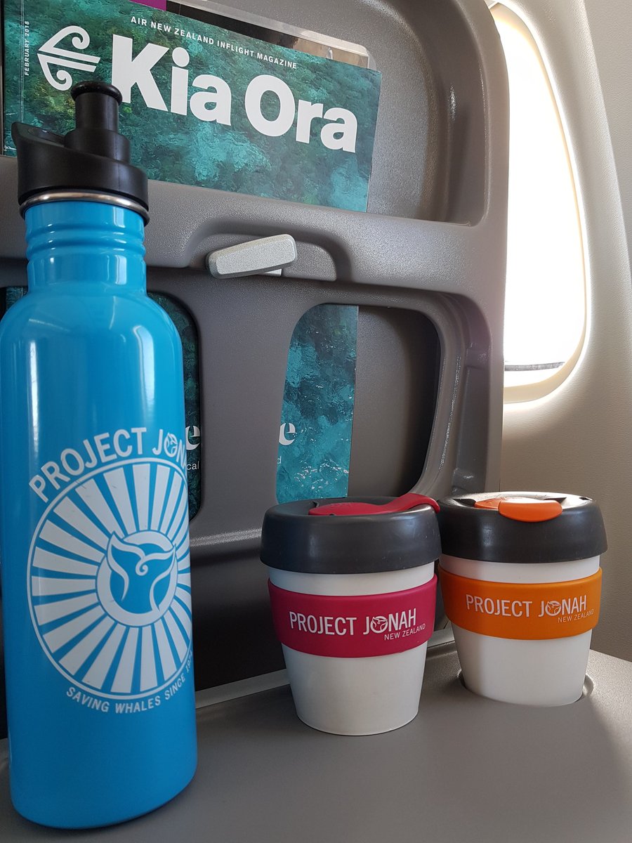's tweet image. Fantastic flight to Nelson with @FlyAirNZ! Flight attendant Ellena was stoked we had our own reusable cups and even washed them post coffee!! #sustainableliving #reducereuserecycle #keepcups