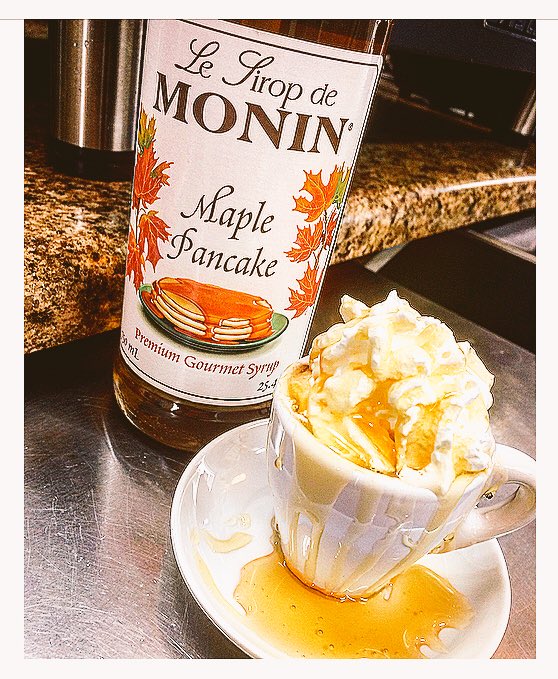DripThruCoffee's tweet photo. #maplepancake in the house! #flavoroftheweek @MoninUSA #tinycoffeeshop #drivethru #visithenrycoga #shopsmall #shoplocal #travelgeorgia https://t.co/S2qhstAzR8