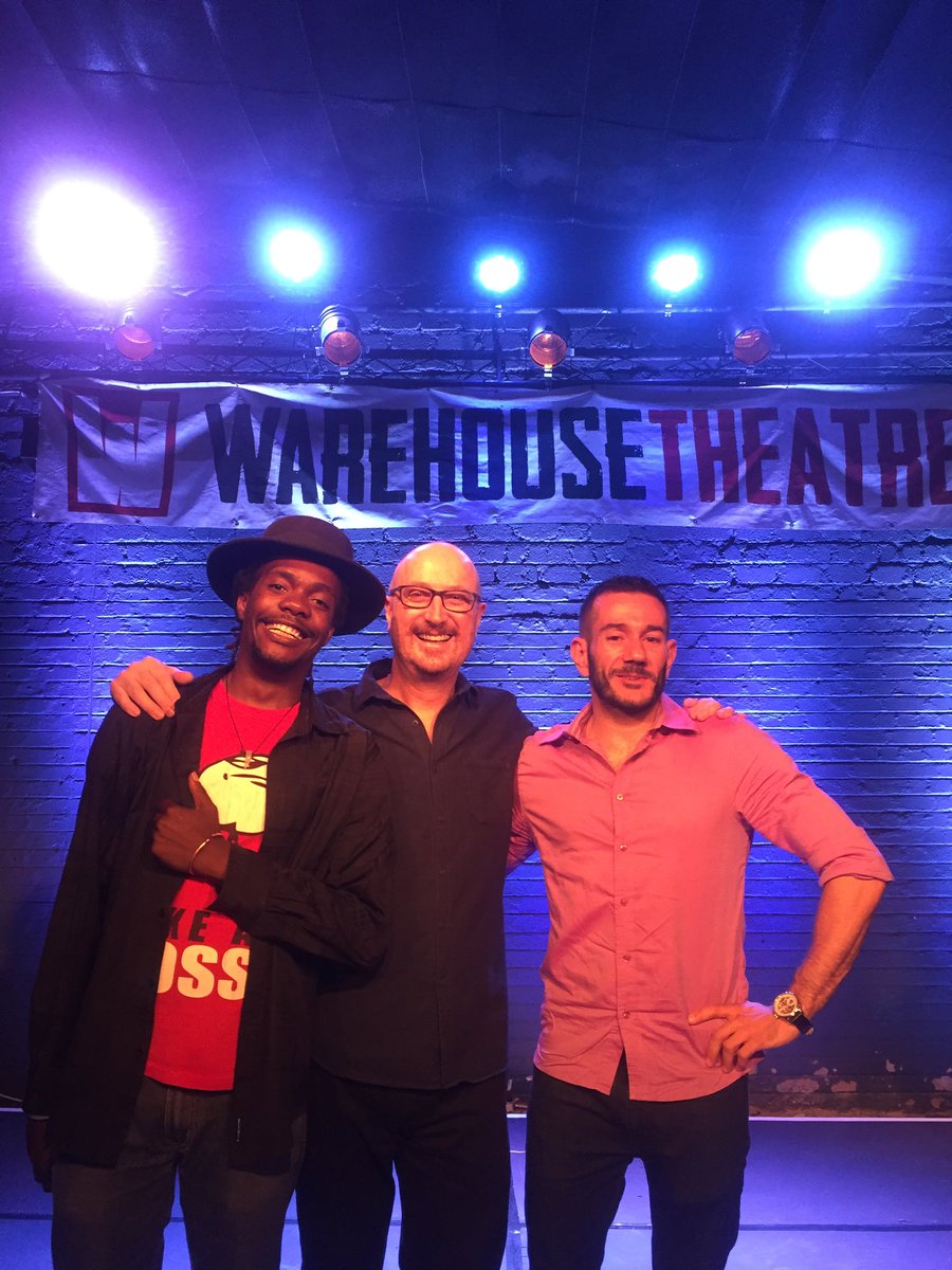 Warm welcome to Namibia from a sublime audience tonight! Thank You <a href="/WHTWindhoek/">Warehouse Theatre</a> <a href="/slickthadick/">Slick The Dick.</a> &amp; Paulo Coelho!