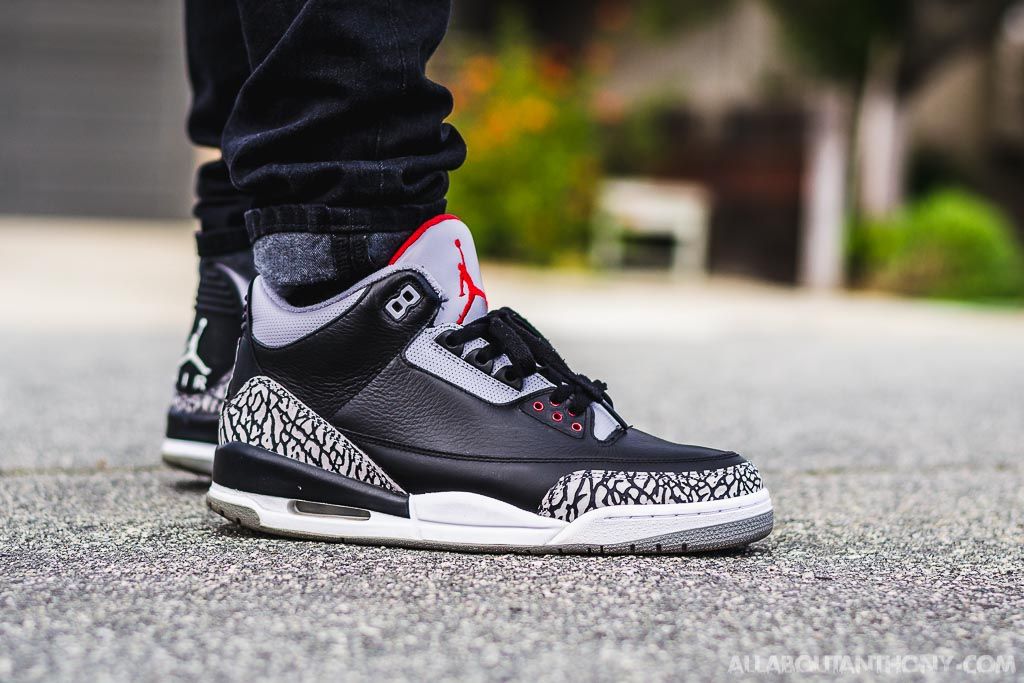 jordan 3 black cement footlocker