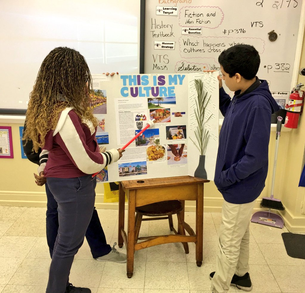 ShenandoahMS's tweet photo. Ms. Danisi's reading students presented projects about their cultures today. #SMSReading @MDCPS @MDCPSCentral @MiamiSup @MDCPSREADING https://t.co/UP5mDJ9jvq