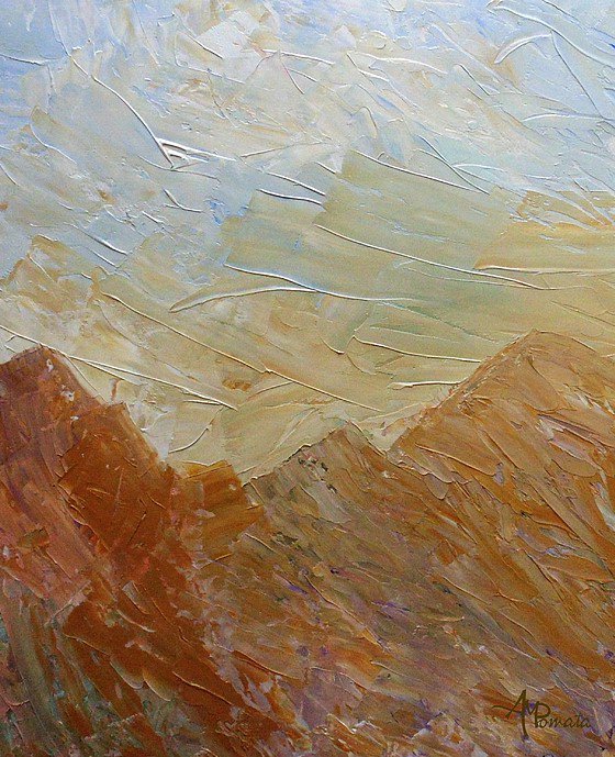 New artwork for sale! - 'Reaching The Crest'. You can check it out here: fineartamerica.com/featured/reach… #art #oilpainting #paletteknife #contemporaryart #ArtistOnTwitter