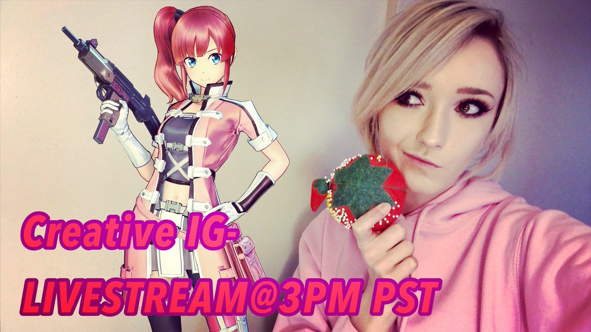 Streaming on my Instagram at 3PM PST!! 
#swordartonlinefatalbullet #coswip