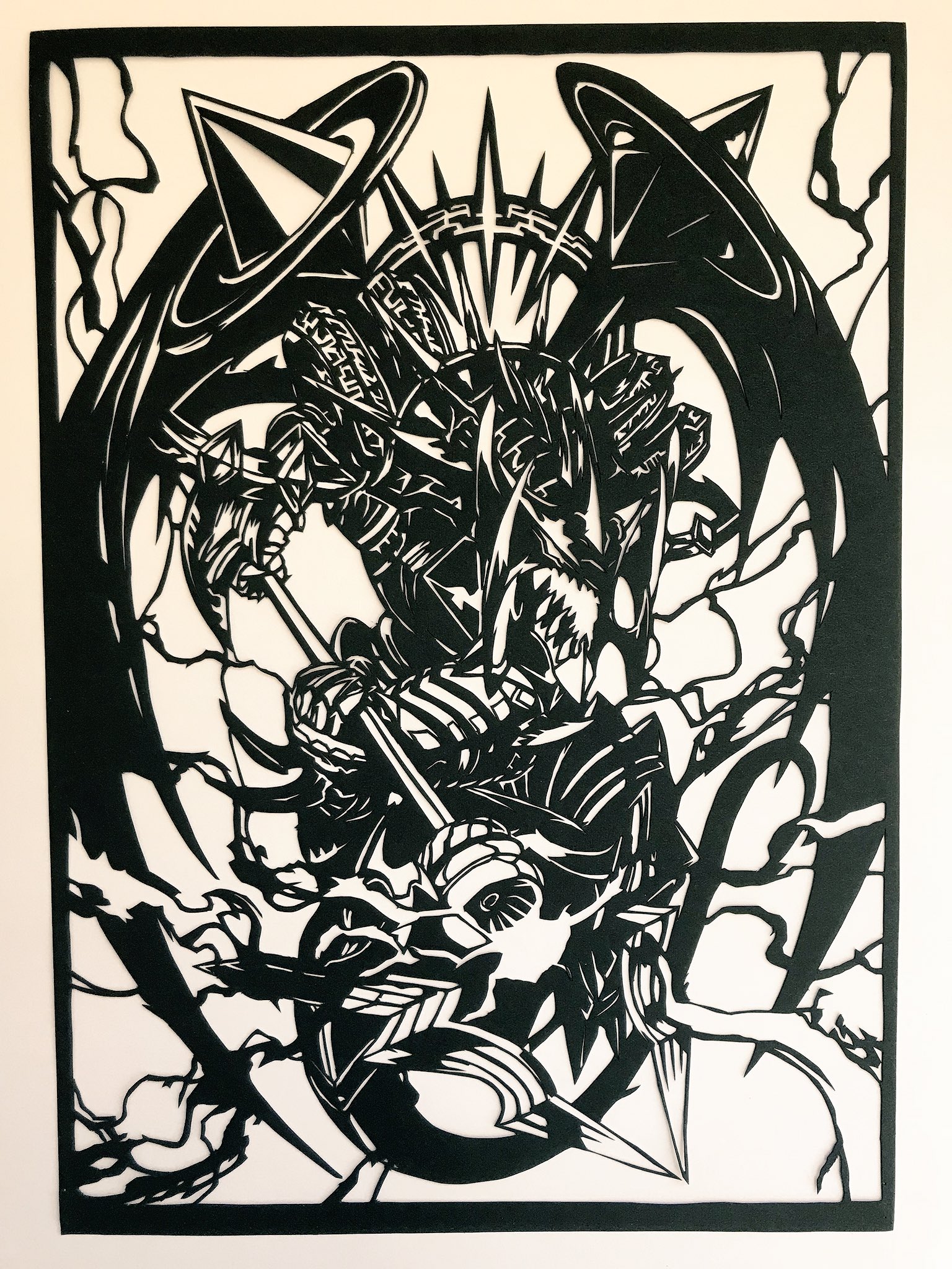 きよかづ 今回は偽りの王ヴィルヘルム コードキング ヴィルヘルム を切ってみました イラストレーターはlack Lalalalack 様 とにかくヴィルヘルムがかっこよかったです 切り絵 デュエル マスターズ デュエマ きよかづ 今回は偽りの王ヴィルヘルム コードキング ヴィルヘルム を切ってみました イラストレーターはlack Lalalalack 様 とにかくヴィルヘルムがかっこよかったです 切り絵 デュエル マスターズ デュエマ