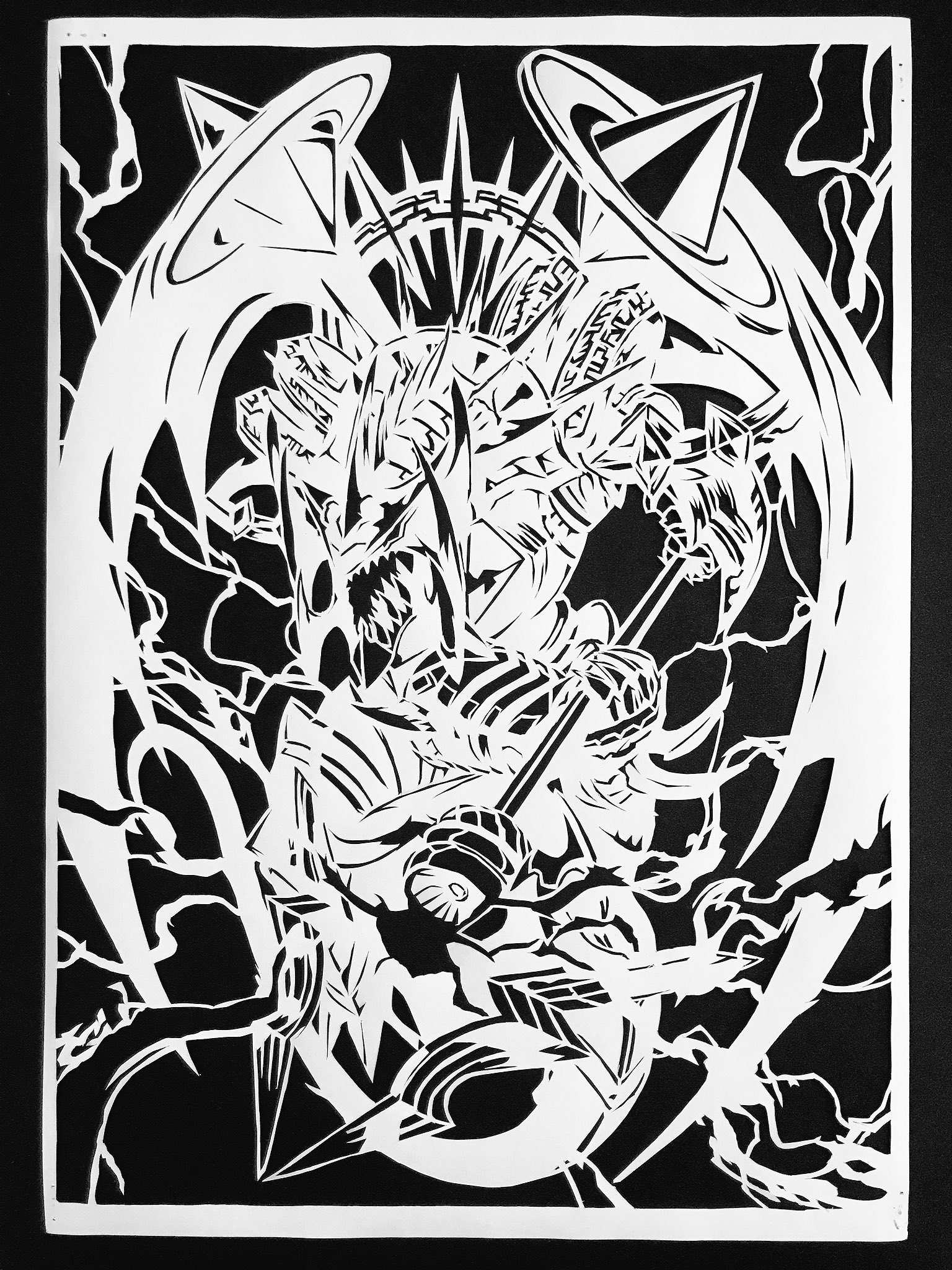 きよかづ 今回は偽りの王ヴィルヘルム コードキング ヴィルヘルム を切ってみました イラストレーターはlack Lalalalack 様 とにかくヴィルヘルムがかっこよかったです 切り絵 デュエル マスターズ デュエマ きよかづ 今回は偽りの王ヴィルヘルム コードキング ヴィルヘルム を切ってみました イラストレーターはlack Lalalalack 様 とにかくヴィルヘルムがかっこよかったです 切り絵 デュエル マスターズ デュエマ
