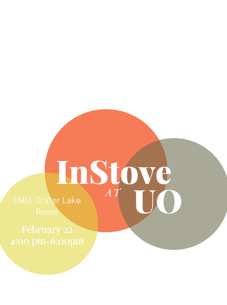 InStove's tweet image. Come stop by the 2018 @uoregon Environmental Connect tomorrow for more info about internship opportunities here at InStove!